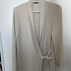 Off white long cardigan